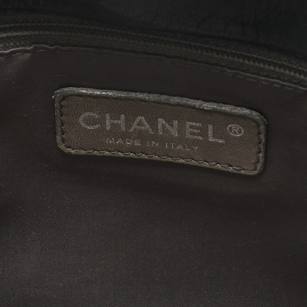 CHANEL Lambskin Bubble Quilt Coco Charm Shoulder Black Silver-Tone Hardware, Pre-Owned