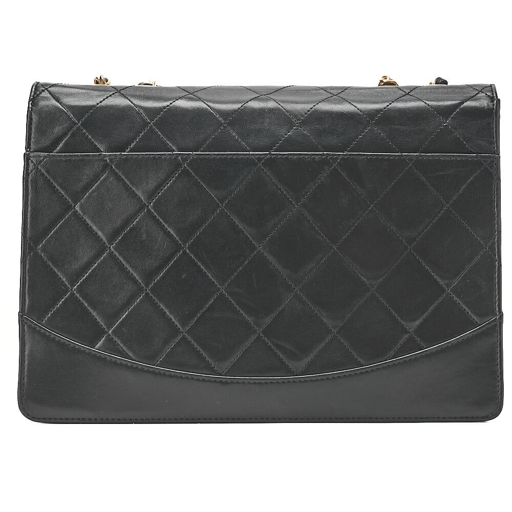 CHANEL Chain Shoulder Bag Matelasse 2.55 Turnlock Black Lambskin Gold-Tone Hardware, Pre-Owned