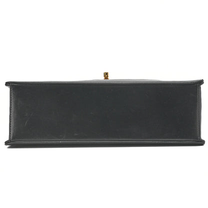 CHANEL Chain Shoulder Bag Matelasse 2.55 Turnlock Black Lambskin Gold-Tone Hardware, Pre-Owned