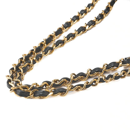 CHANEL Chain Shoulder Bag Matelasse 2.55 Turnlock Black Lambskin Gold-Tone Hardware, Pre-Owned