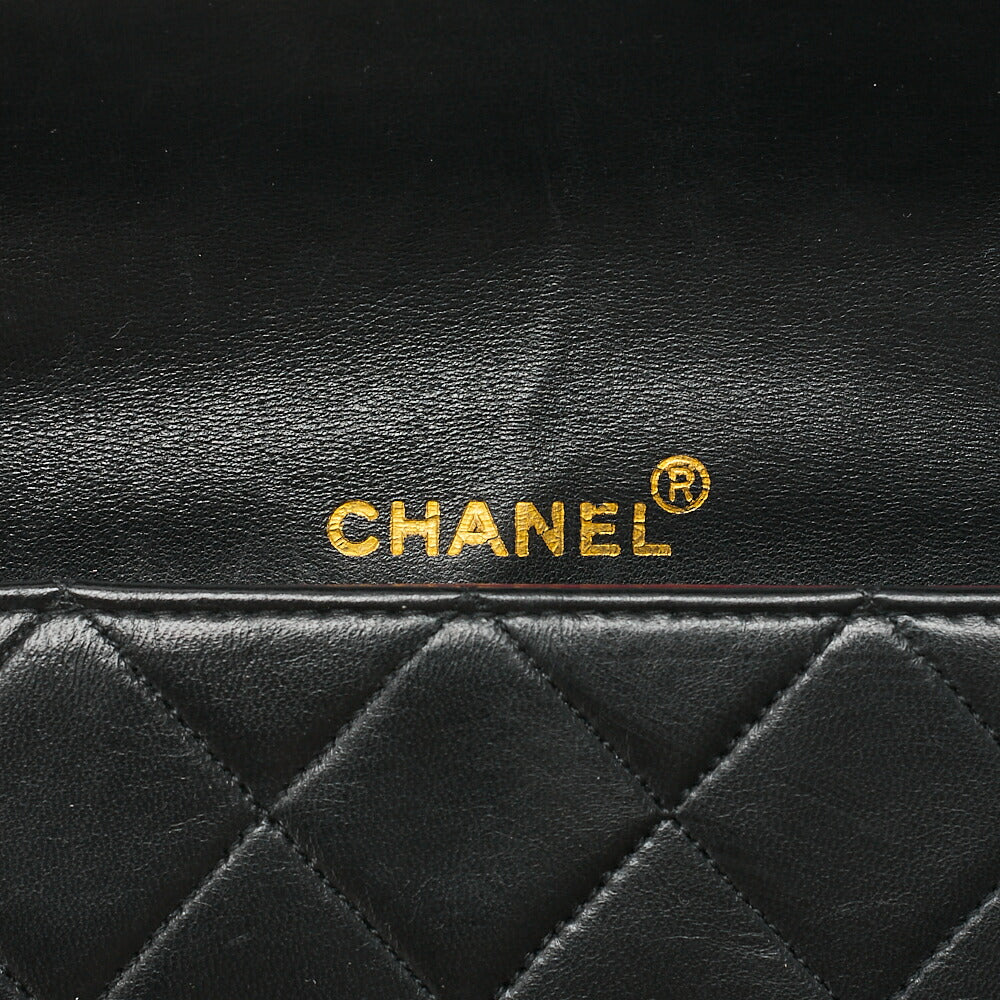 CHANEL Chain Shoulder Bag Matelasse 2.55 Turnlock Black Lambskin Gold-Tone Hardware, Pre-Owned