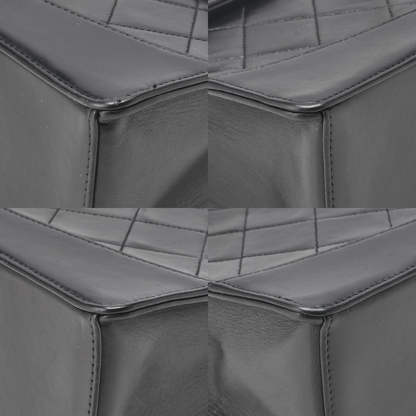 CHANEL Chain Shoulder Bag Matelasse 2.55 Turnlock Black Lambskin Gold-Tone Hardware, Pre-Owned