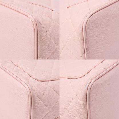 CHANEL Matelasse Reprint Tote Caviar Skin Pink Gold-Tone Hardware, Pre-Owned