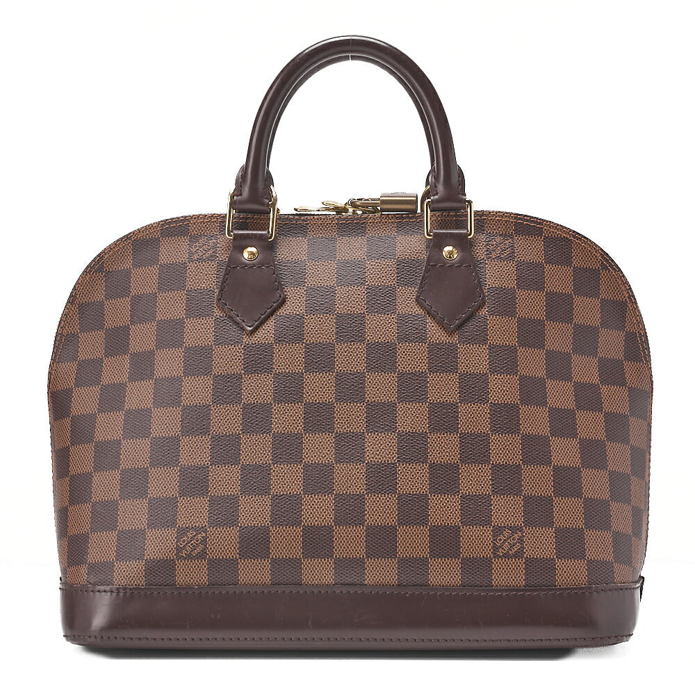 LOUIS VUITTON Louis Vuitton Handbag Alma PM Damier Brown Gold-Tone Hardware, Pre-Owned