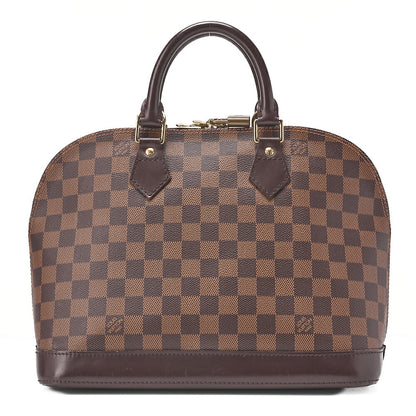 LOUIS VUITTON Louis Vuitton Handbag Alma PM Damier Brown Gold-Tone Hardware, Pre-Owned