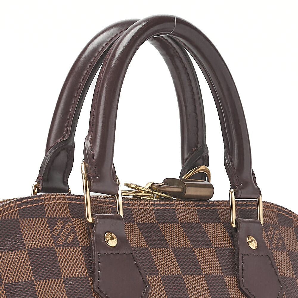 LOUIS VUITTON Louis Vuitton Handbag Alma PM Damier Brown Gold-Tone Hardware, Pre-Owned