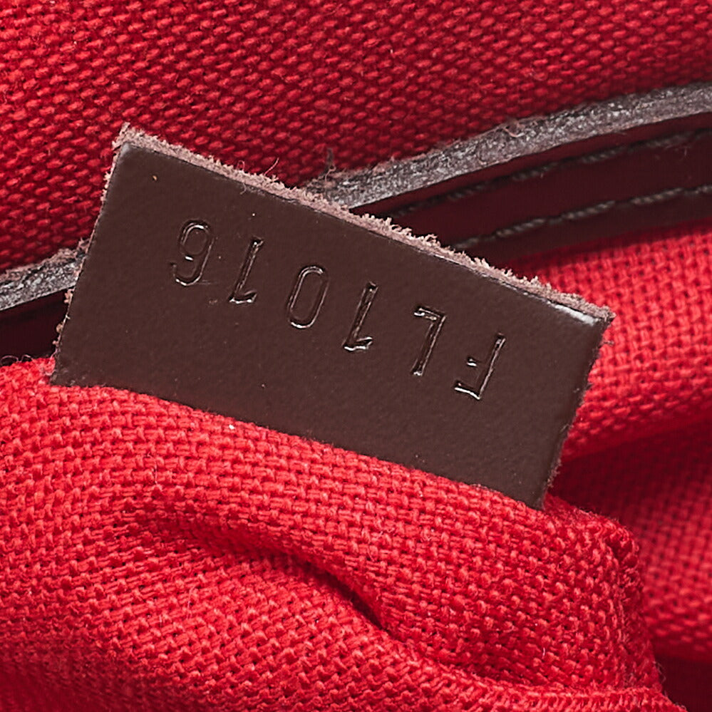 LOUIS VUITTON Louis Vuitton Handbag Alma PM Damier Brown Gold-Tone Hardware, Pre-Owned