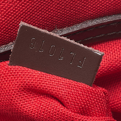 LOUIS VUITTON Louis Vuitton Handbag Alma PM Damier Brown Gold-Tone Hardware, Pre-Owned