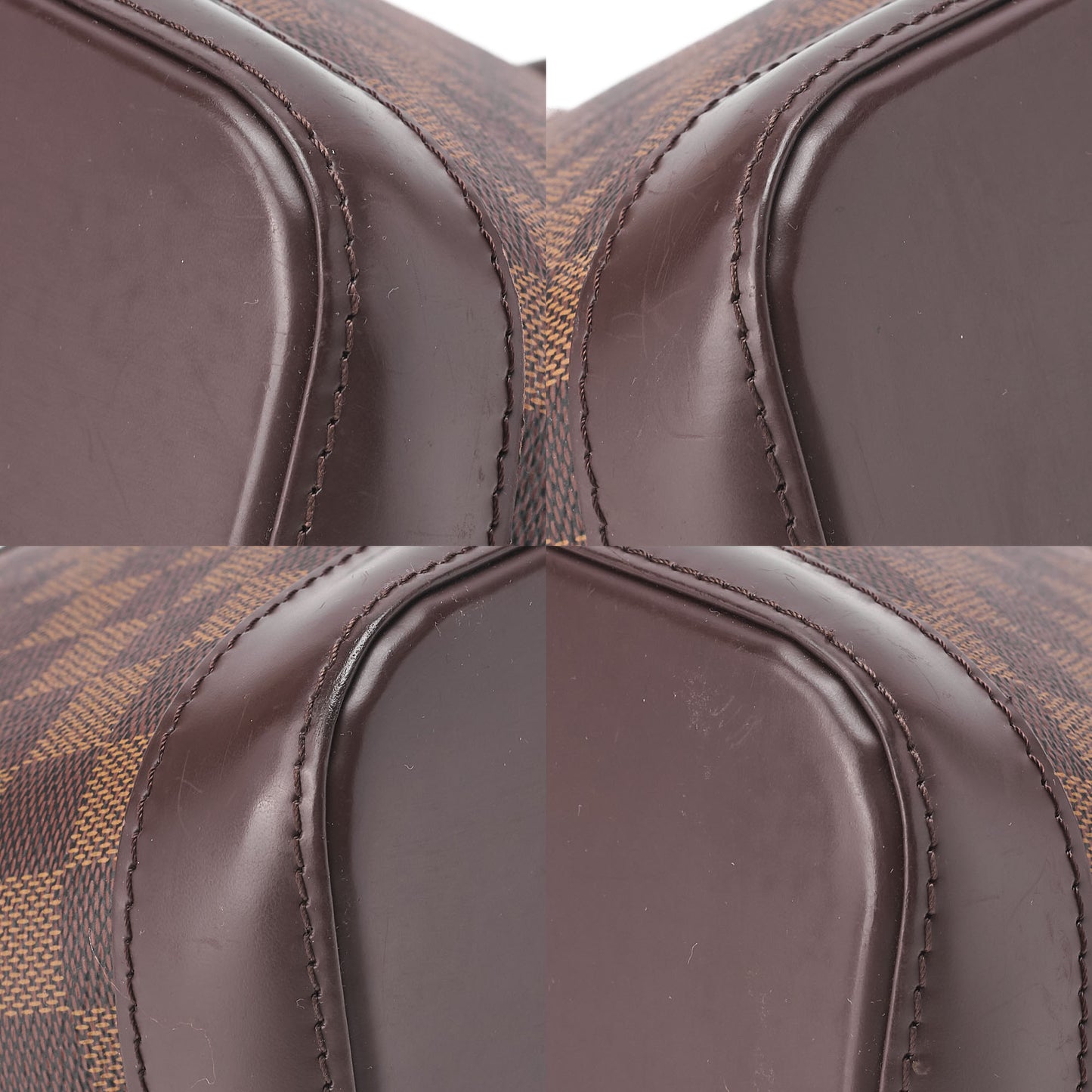 LOUIS VUITTON Louis Vuitton Handbag Alma PM Damier Brown Gold-Tone Hardware, Pre-Owned