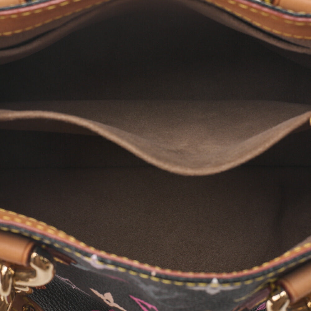 LOUIS VUITTON Louis Vuitton Monogram Multicolor Eodora Handbag M40048 Black Gold-Tone Hardware, Pre-Owned