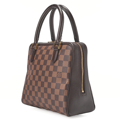 LOUIS VUITTON Louis Vuitton Damier Brera Handbag N51150 Brown Gold-Tone Hardware, Pre-Owned