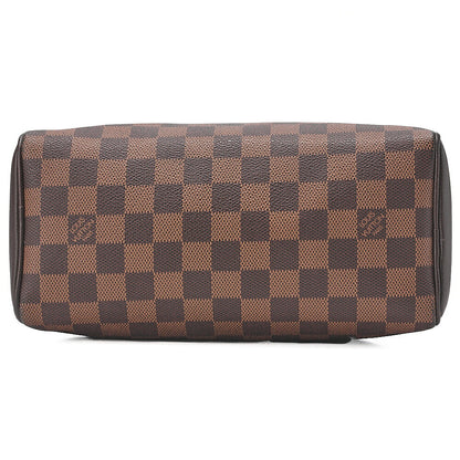 LOUIS VUITTON Louis Vuitton Damier Brera Handbag N51150 Brown Gold-Tone Hardware, Pre-Owned