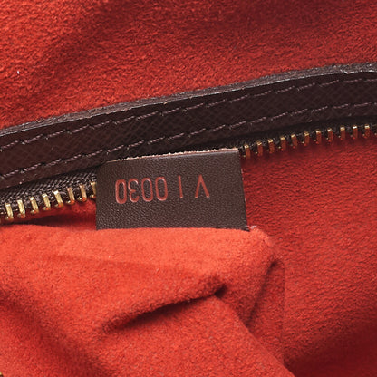 LOUIS VUITTON Louis Vuitton Damier Brera Handbag N51150 Brown Gold-Tone Hardware, Pre-Owned