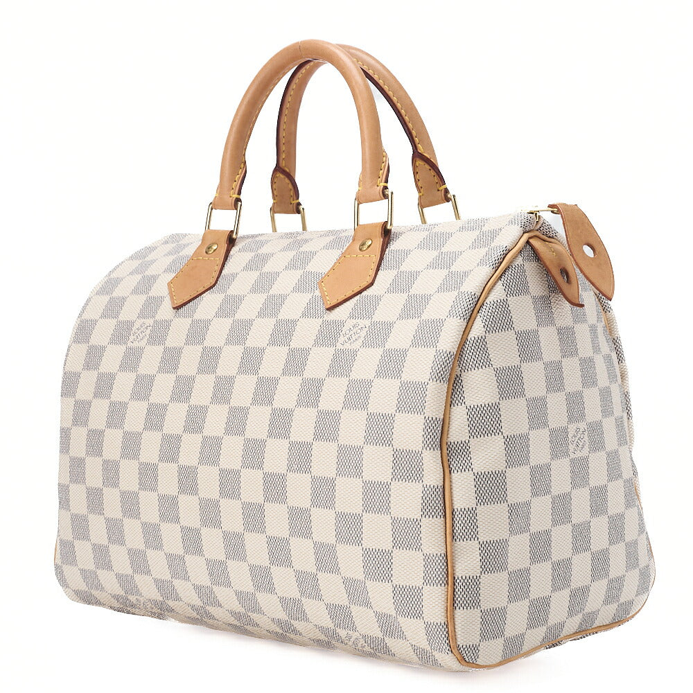 LOUIS VUITTON ルイヴィトン ダミエエベヌ スピーディ30 ハンドバッグ N41533 ゴールド金具 中古品