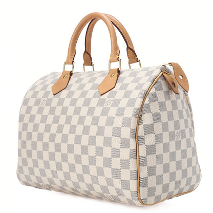 LOUIS VUITTON ルイヴィトン ダミエエベヌ スピーディ30 ハンドバッグ N41533 ゴールド金具 中古品