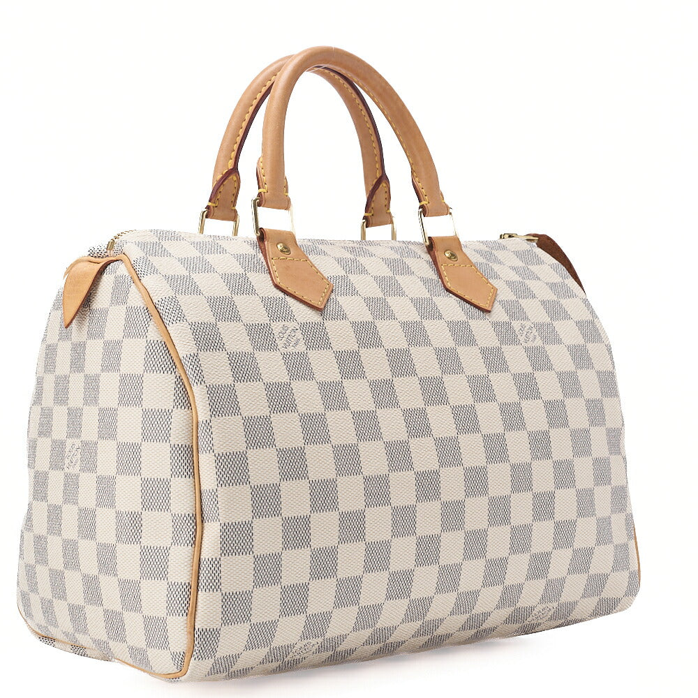 LOUIS VUITTON ルイヴィトン ダミエエベヌ スピーディ30 ハンドバッグ N41533 ゴールド金具 中古品