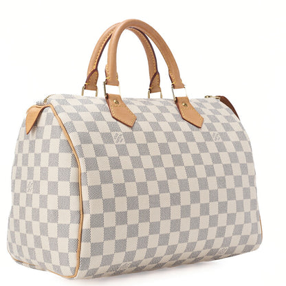 LOUIS VUITTON ルイヴィトン ダミエエベヌ スピーディ30 ハンドバッグ N41533 ゴールド金具 中古品