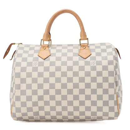 LOUIS VUITTON ルイヴィトン ダミエエベヌ スピーディ30 ハンドバッグ N41533 ゴールド金具 中古品