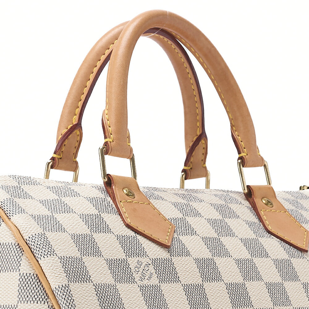 LOUIS VUITTON ルイヴィトン ダミエエベヌ スピーディ30 ハンドバッグ N41533 ゴールド金具 中古品