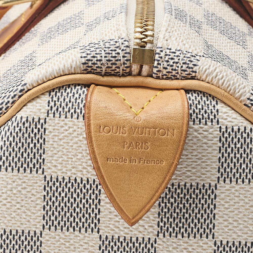 LOUIS VUITTON ルイヴィトン ダミエエベヌ スピーディ30 ハンドバッグ N41533 ゴールド金具 中古品