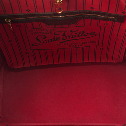 LOUIS VUITTON Louis Vuitton Damier Evenu Neverful MM Brown M40156 Gold-Tone Hardware, Pre-Owned