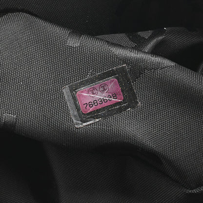 CHANEL Coco Mark Wild Stitch Handbag Calfskin Black Gold-Tone Hardware, Pre-Owned