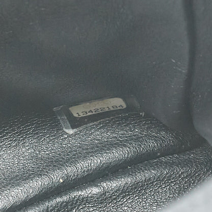 CHANEL Chain Shoulder Bag Deca Matasse Double Flap 32cm Caviar Skin Black Gold-Tone Hardware, Pre-Owned