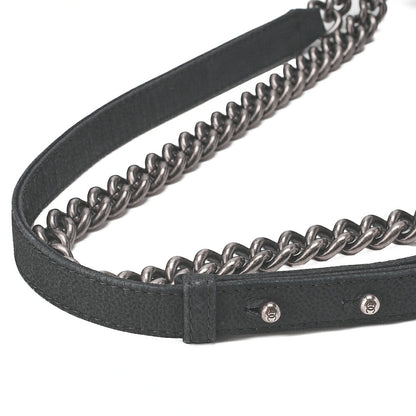 CHANEL Boy Chanel Matelasse Chain Shoulder Bag Soft Caviar Skin Black Silver-Tone Hardware, Pre-Owned