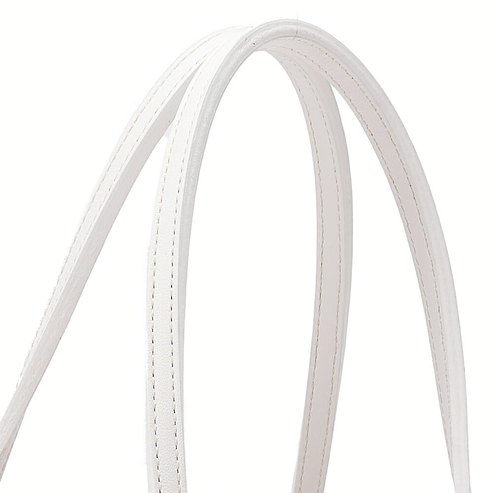 GOYARD  Saint-Louis PM Tote Bag Coated Canvas White Silver-Tone Hardware, Pre-Owned