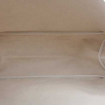 GOYARD  Saint-Louis PM Tote Bag Coated Canvas White Silver-Tone Hardware, Pre-Owned