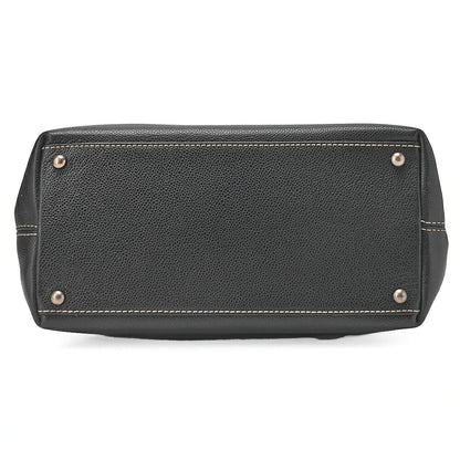 CHANEL Matelasse Tote Bag Handbag 2way Cocomark Caviar Skin Black Silver-Tone Hardware, Pre-Owned