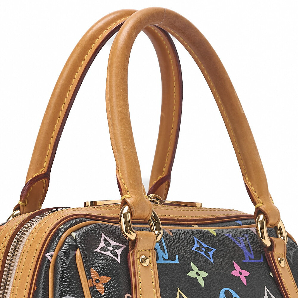 LOUIS VUITTON Louis Vuitton Monogram Multicolor Priscilla Handbag M40097 Black Gold-Tone Hardware, Pre-Owned