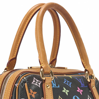 LOUIS VUITTON Louis Vuitton Monogram Multicolor Priscilla Handbag M40097 Black Gold-Tone Hardware, Pre-Owned