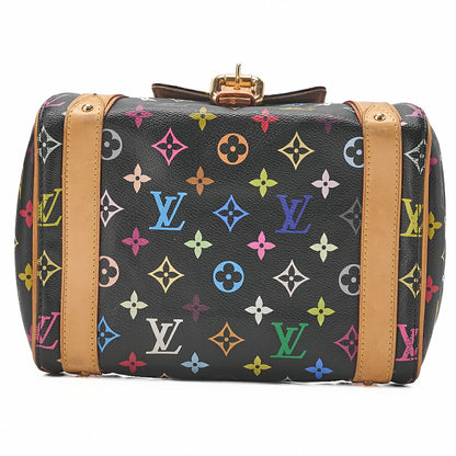 LOUIS VUITTON Louis Vuitton Monogram Multicolor Priscilla Handbag M40097 Black Gold-Tone Hardware, Pre-Owned