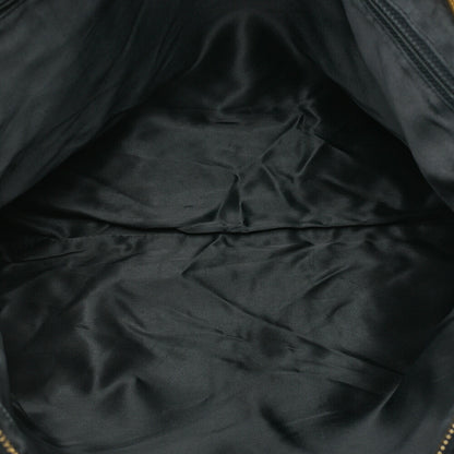 CHANEL Caviar Skin Coco Mark Square Shape Chain Tote Black Gold-Tone Hardware, Pre-Owned