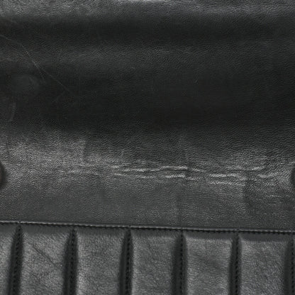 CHANEL Chain Shoulder Bag Mademoiselle Lambskin Shoulder Bag Black Gold-Tone Hardware, Pre-Owned