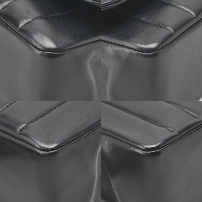 CHANEL Chain Shoulder Bag Mademoiselle Lambskin Shoulder Bag Black Gold-Tone Hardware, Pre-Owned