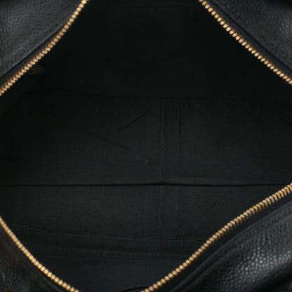 CHANEL Chanel Tote Bag Matelasse Caviar Skin Cocomark PTT Double Chain Tote Black Gold-Tone Hardware, Pre-Owned