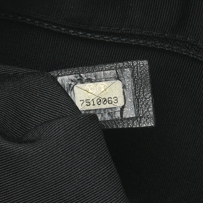 CHANEL Chanel Tote Bag Matelasse Caviar Skin Cocomark PTT Double Chain Tote Black Gold-Tone Hardware, Pre-Owned