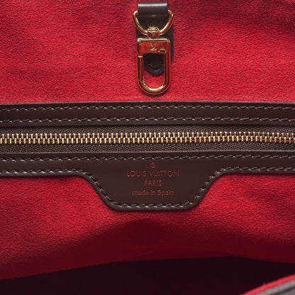 LOUIS VUITTON ルイヴィトン ダミエ ハムステッドPM トートバッグ N51205 ブラウン ゴールド金具 中古