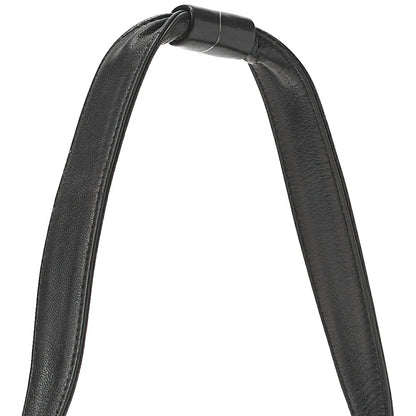 CHANEL Handbag Camellia Leather Black Gold-Tone Hardware, Pre-Owned