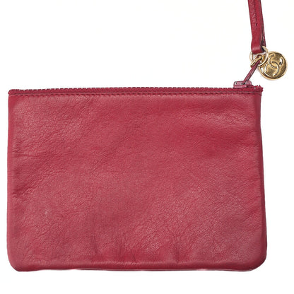 CHANEL Chain Shoulder Bag Cocomark Bicolore Lambskin Red Large Gold-Tone Hardware, Pre-Owned