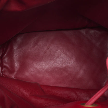 CHANEL Chain Shoulder Bag Cocomark Bicolore Lambskin Red Large Gold-Tone Hardware, Pre-Owned