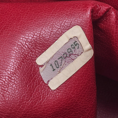 CHANEL Chain Shoulder Bag Cocomark Bicolore Lambskin Red Large Gold-Tone Hardware, Pre-Owned