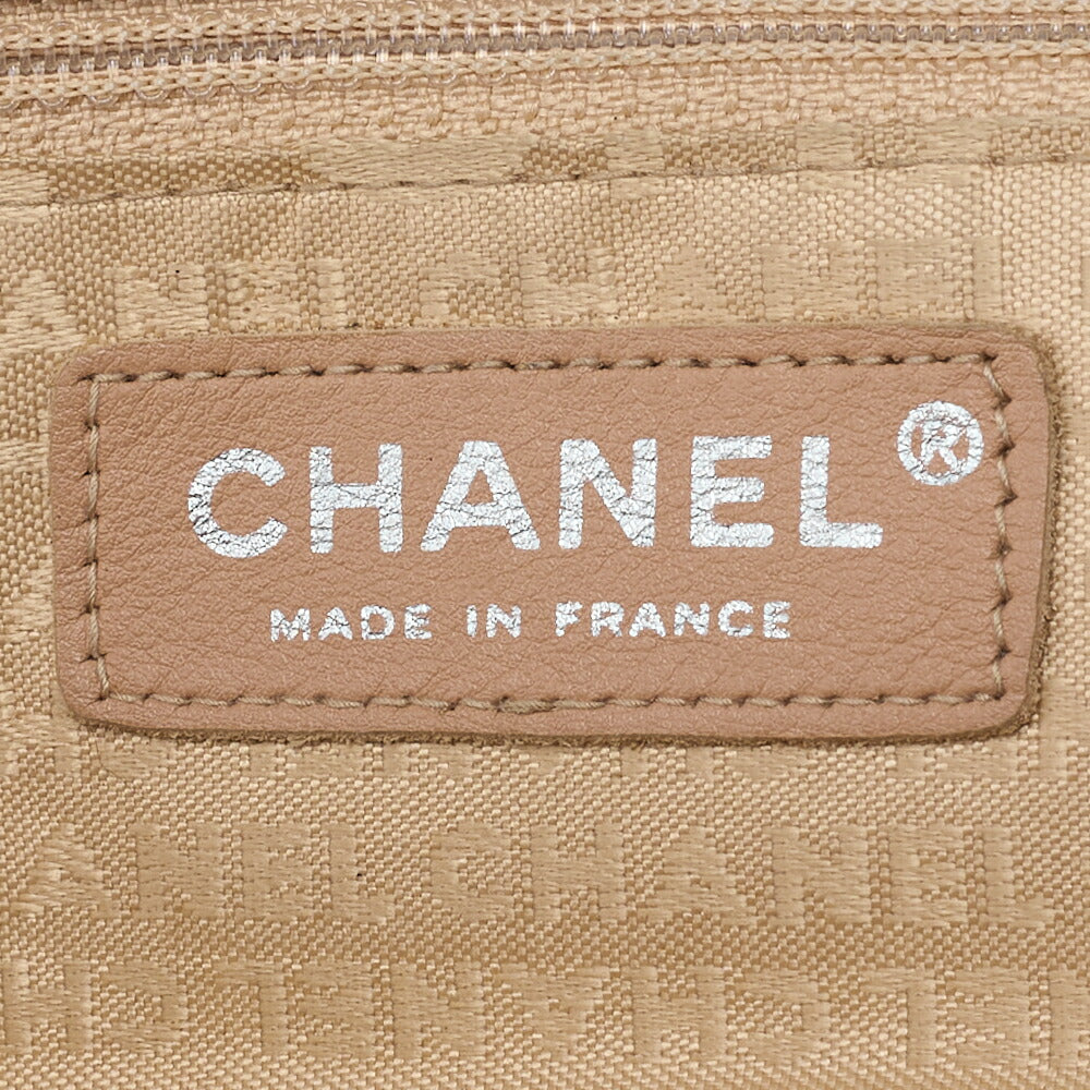 CHANEL Chain Shoulder Bag Wild Stitch Lambskin Big Coco Black Silver-Tone Hardware, Pre-Owned