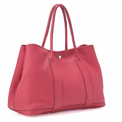 HERMES ガーデンパーティPM ハンドバッグ ネゴンダ ブーゲンビリア シルバー金具 中古品