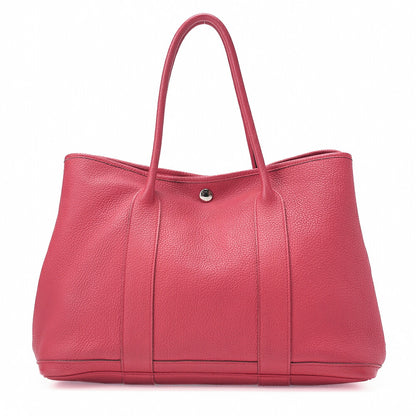 HERMES ガーデンパーティPM ハンドバッグ ネゴンダ ブーゲンビリア シルバー金具 中古品