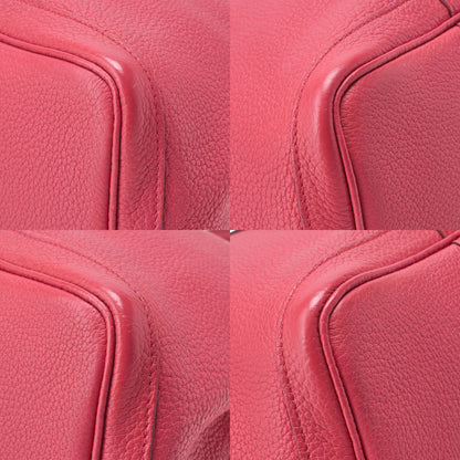 HERMES ガーデンパーティPM ハンドバッグ ネゴンダ ブーゲンビリア シルバー金具 中古品