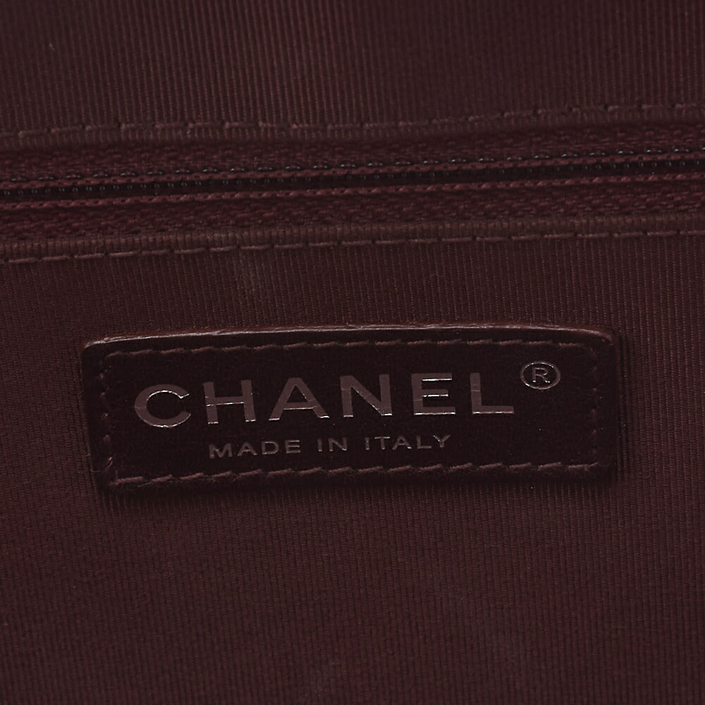 CHANEL Diagonal Stitch Matelasse Coco Charm Chain Shoulder Bag Lambskin Red Silver-Tone Hardware, Pre-Owned