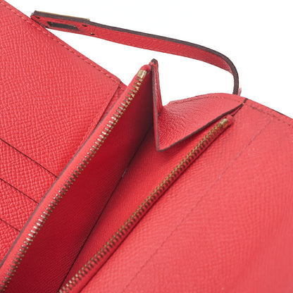 HERMES Hermes Kelly Wallet Medium 3-Fold Wallet Epson Pink Gold-Tone Hardware, Pre-Owned